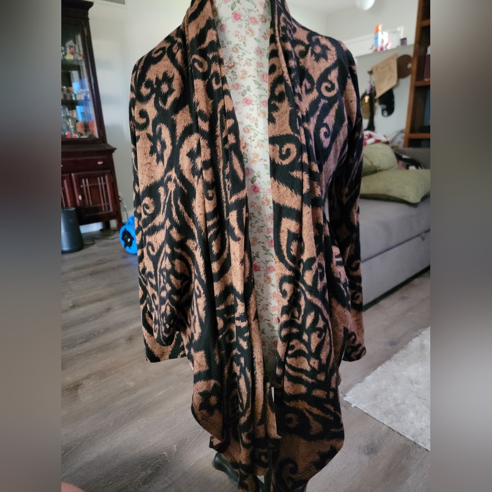 Elegant Black and Brown Women's. Blazer. Size Large